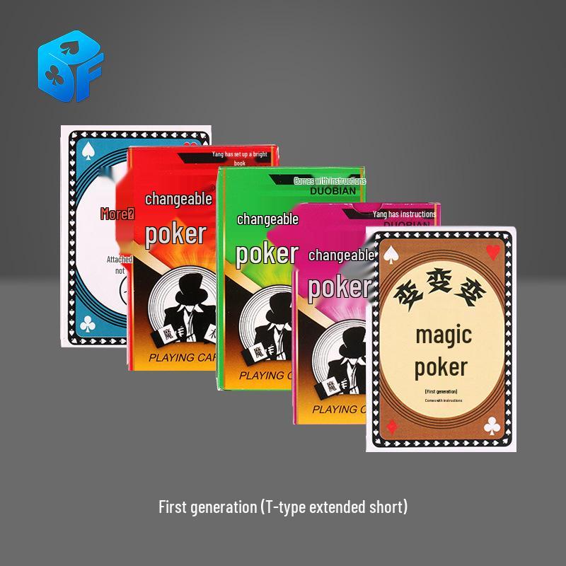 Northern Magic Trapezoidal Playing Cards - Long, Short & Atomic Cards for Beginner Children Close-up Magic T-Shaped + Long and Short