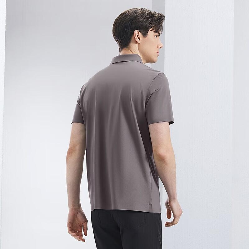 

Men s Silk Blend Gradient Print Polo Shirt M