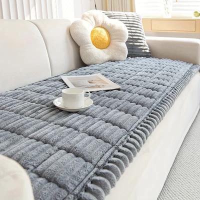 Thicken Plush Sofa Slipcover Universal Non-slip Super Soft Sofa Towel Winter Corduroy Couch Cushion For Living Room Modern Home