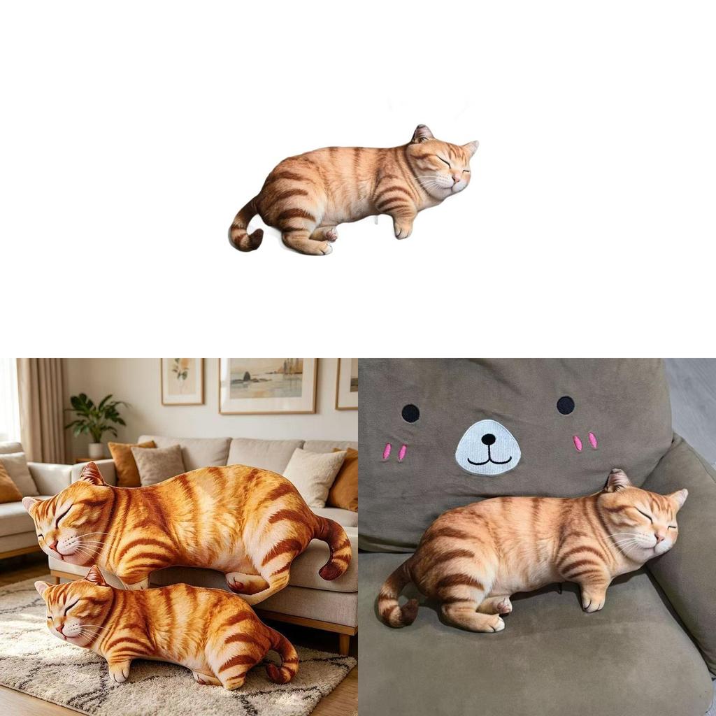 Plüschtier Katze Cartoon Weiches Plüschtier Stofftier Geschenk für Kinder und Erwachsene