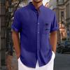 Men'S Casual Loose Short Sleeved Printed Shirt With Fashionable Top