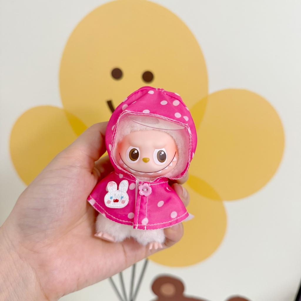 Mini Version 4.0 Vinyl Face Plush Blind Box Doll Clothes Christmas Set Small Nose Gaga Heart Bottom Password