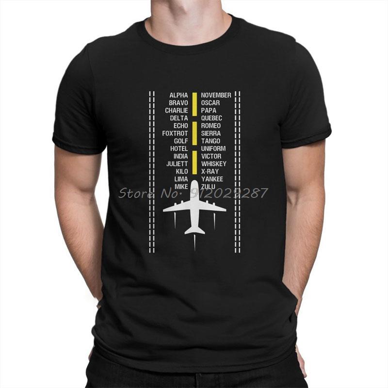Airplane Lover Phonetic Alphabe Flying Gift Airplane Pilot T Shirt Unisex ONeck Tshirt Cotton Tshirt Hip Hop Tees Streetwear