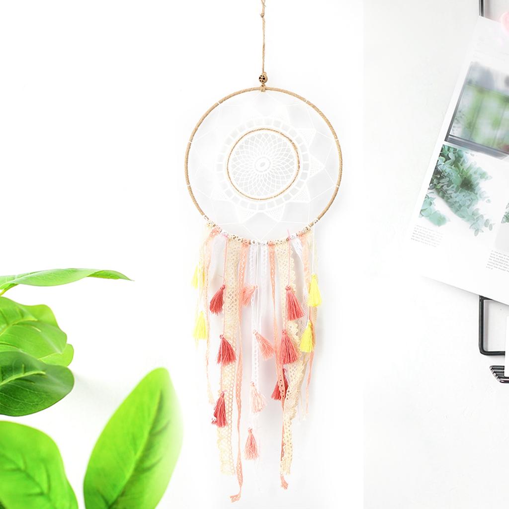 Böhmischer Stil Bunter Quasten Traumfänger Hängeanhänger Heimwand Ornament