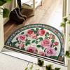 New Non Slip Semi-Circular Carpet Washable Wear-resistant Entrance Door Mat Doormat Bathroom Entrance