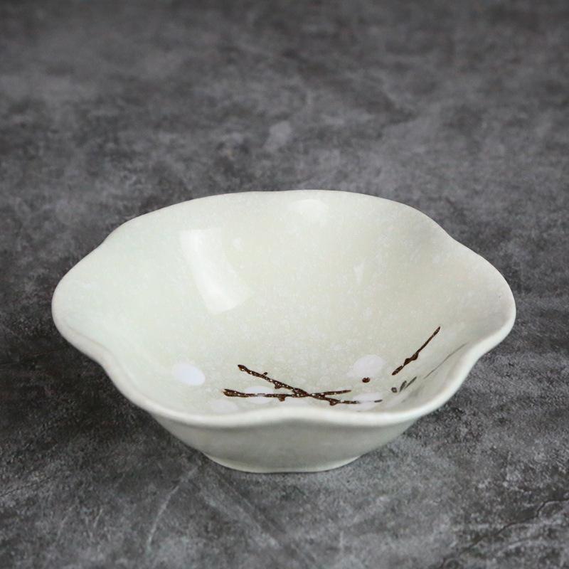 Ceramic Taste Dish Small Plate Mini Soy Sauce Tray Saucer Seasoning Bowl Jam Nut Porcelain Tableware Household Kitchen Supplies