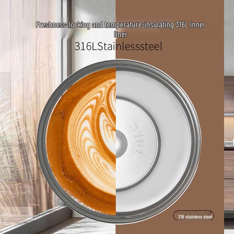 LABUBU 316 Stainless Steel Insulated Straw Coffee Cup 530ml