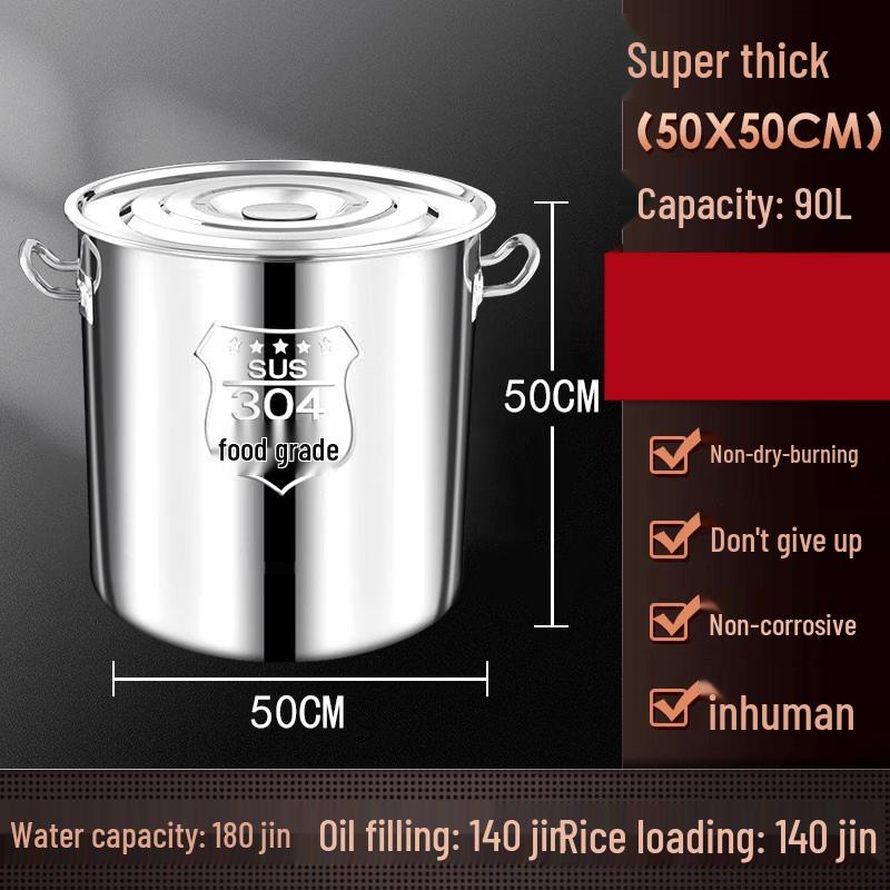 JPHZNB Extra Thick 304 Stainless Steel Stockpot with Lid