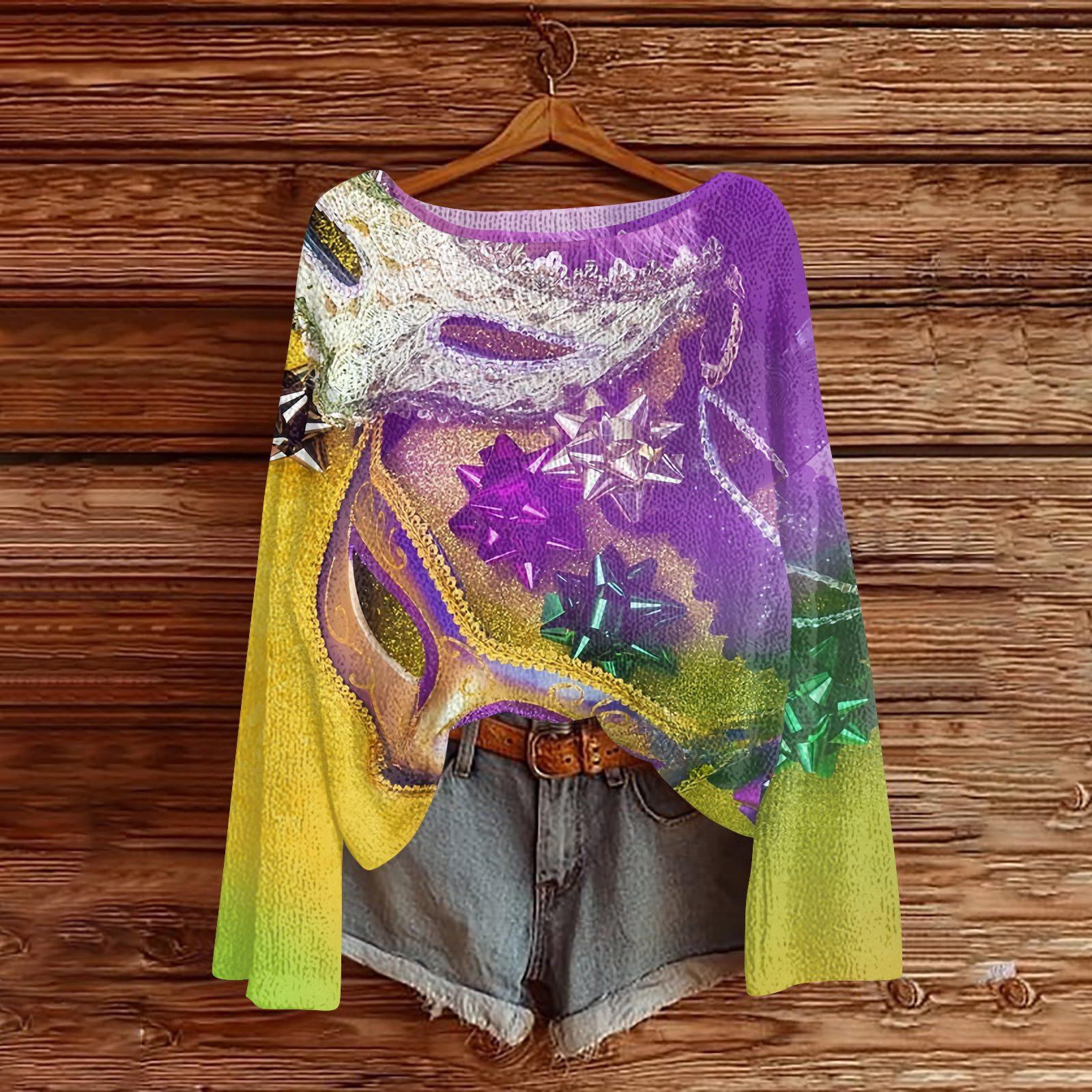 

Женский модный пуловер с круглым вырезом, длинным рукавом и принтом, повседневный XL жёлтый