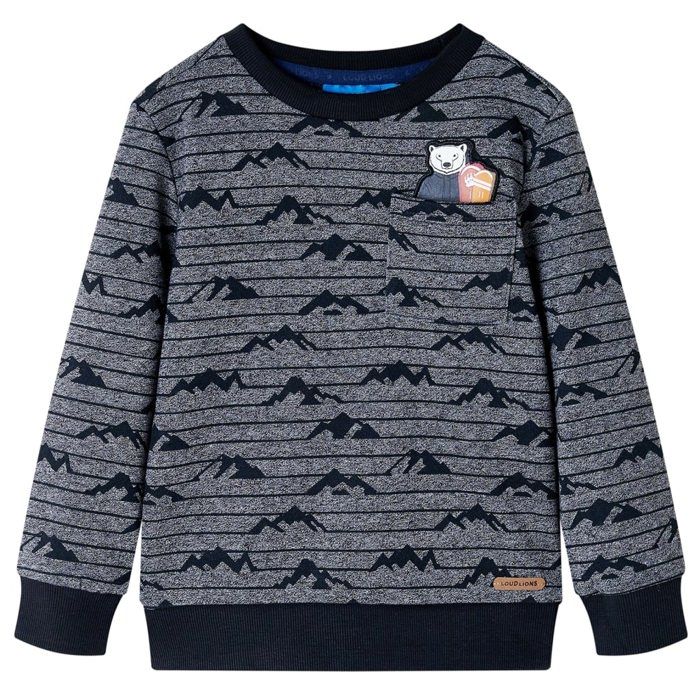Sweatshirt for Children Navy Blue Blend 92/104/116/128/140