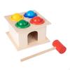 Wooden Pounding Toy with Mallet Fine Motor Bench Educational