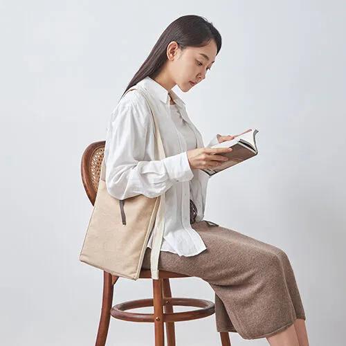 BOOK BAG (Beige) Book Bag
