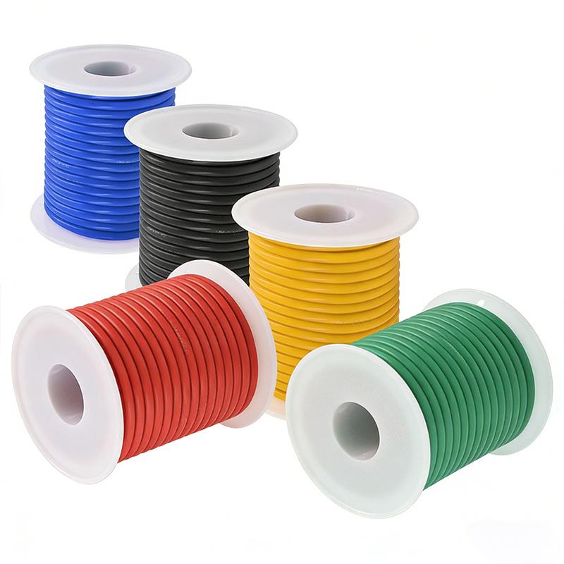 Ultra-Soft Silicone Wire, High/Low Temp Resistant, 30-14AWG for Robots, Drones, EVs
