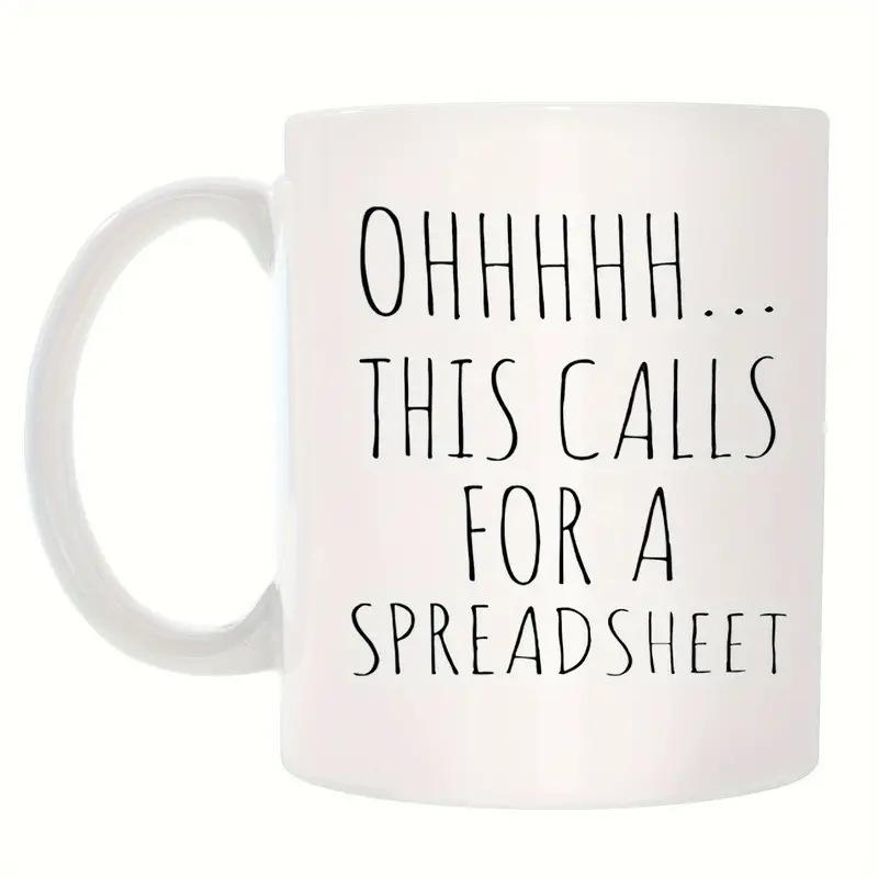 

Оооооо! Это требует электронной таблицы! Керамическая кофейная кружка 301-400ml