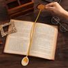 1 Piece Multi Functional Faux Leather Bookmark with Floral Patterns Page Number Marking Student Stationery Bookmarks