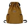 Fashion Drawstring Backpack Tie-out Casual Simple Solid Color Outdoor Sports Tie-out Soccer Lightweight Backpack