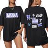 Singer Aitana Butterfly Graphics TShirt UNISEX Women Summer Cotton YK Clothing Oversize Fashion Round Neck Short Sleeved Tee