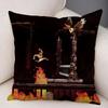 GGhosts N GGoblins Game Cushion Cover Natural Linen Organic Fabric DoubleSided Printing Breathable For Decor