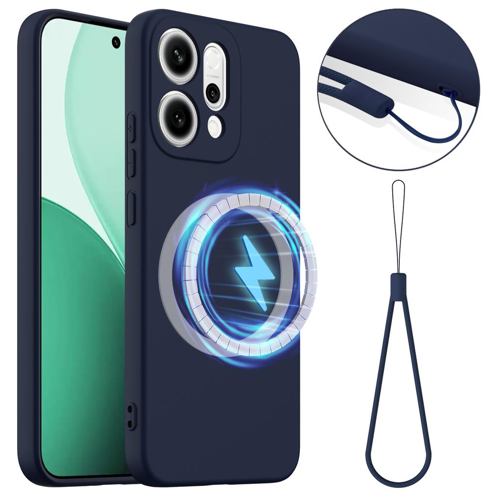 For Oppo Reno14 Pro 5G (China)/Oppo Reno14 Pro 5G (Global) Case Compatible with MagSafe Anti-Drop Liquid Silicone Phone Cover
