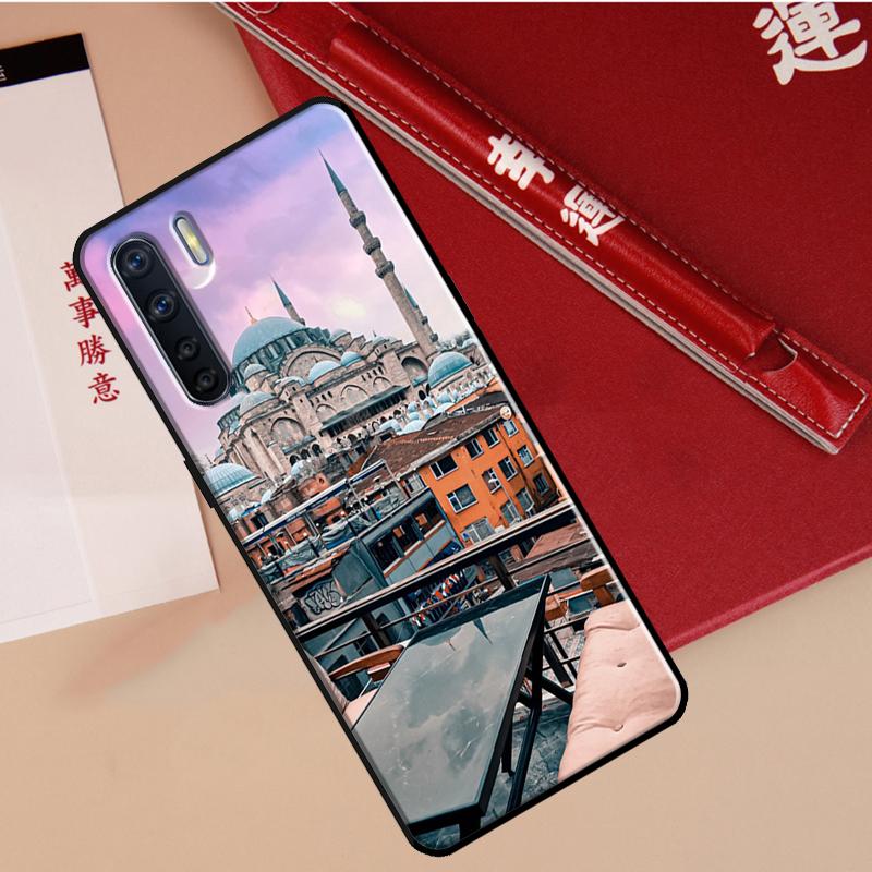 Turkey Istanbul Sceneary Building Case For Oppo A60 A98 A58 A78 A18 A38 A80 A40 A77 A57 A17 A74 A54 A94 A96 A76 A16 A15 A5 Pro