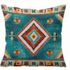1Pc Boho Style Tribal Pillow Cover, Ethnic Themed Decor, Perfect For Living Room & Bedroom, Stylish Cushion For Home Aesthetics