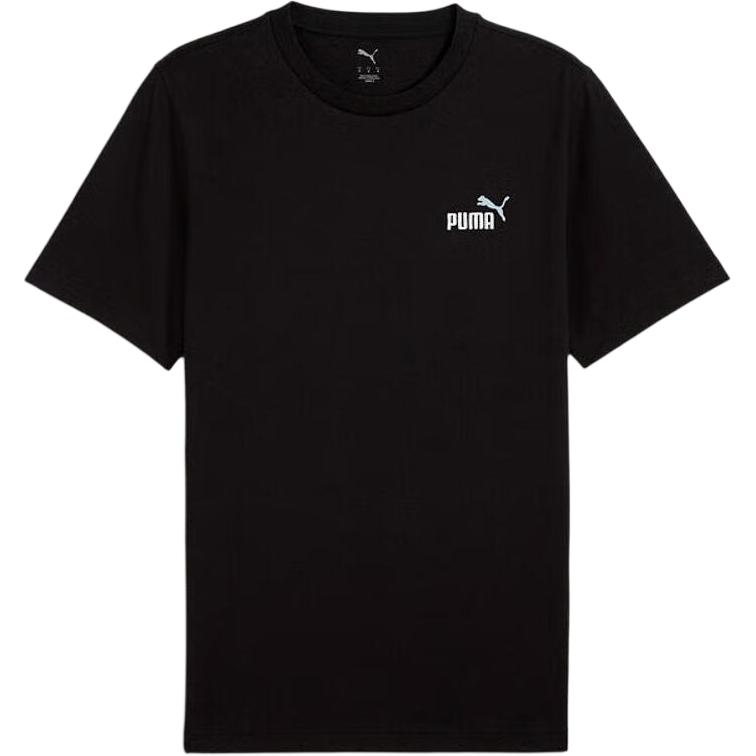 

Puma Essential Short Sleeve T-Shirt Unisex Tops Black 688959-01 XS