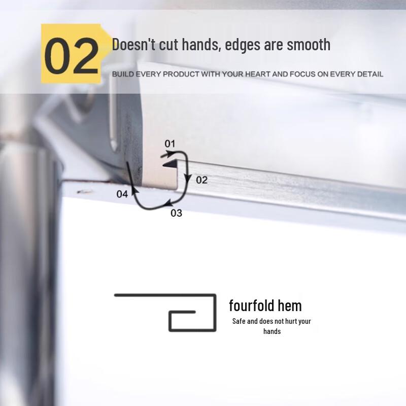 Modernes 3-stöckiges Küchenregal aus Edelstahl von Yunshuang zur Wandmontage