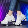 Neue Ausreißschuhe, Studenten-Rollschuhe, Herren- und Damen-Skates können mit einem Klick schrumpfen, Erwachsenen-Vierrad-Flugrolle