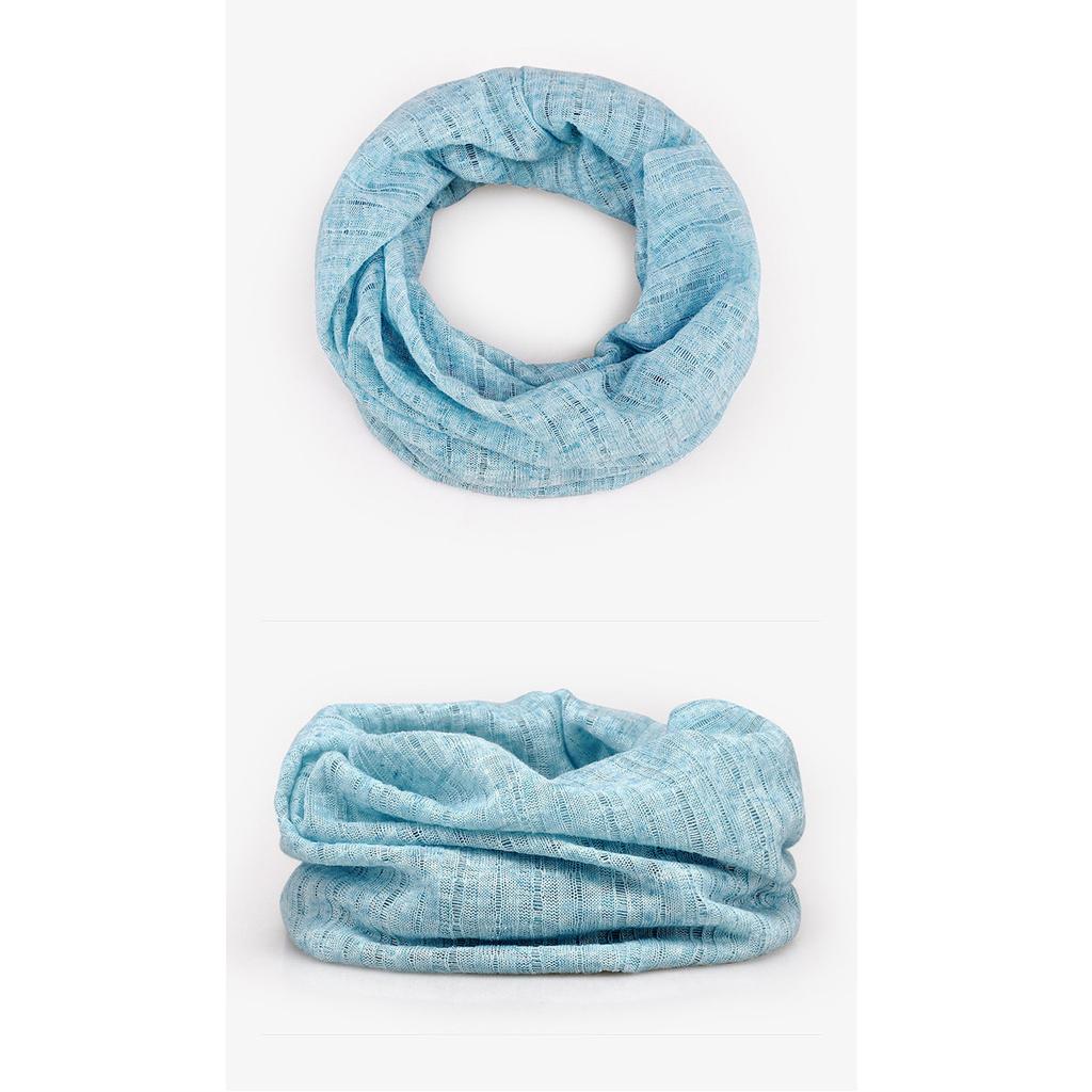 Lightweight Breathable Slouchy Beanie Hat and Neck Warmer Two-in-One Soft Stretchy Fabric for Spring Summer Outdoor Activities