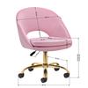 4Rico Swivel Chair Qs-Mf18G Velvet Pink