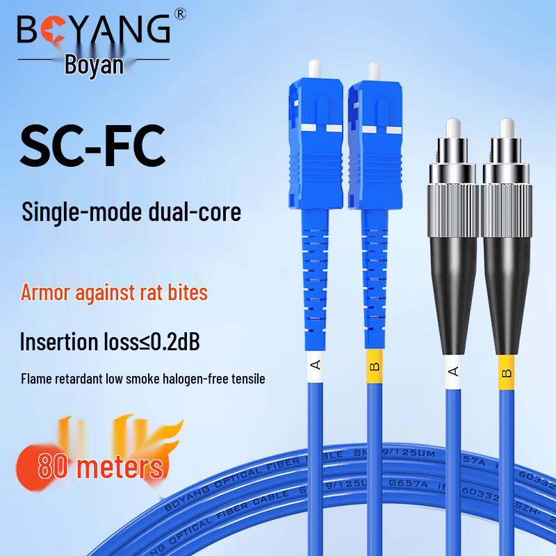 Boyang Telecom-Grade Single-Mode Fiber Optic Patch Cable