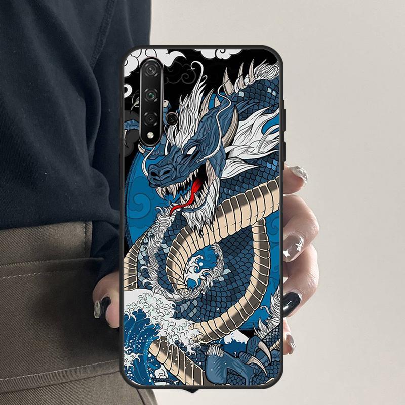 Japanese Dragon For Huawei Nova 9 10 SE 5T 12s 12i 11i Y91 Y90 Y60 Y70 Y72 Y61 P20 P40 P30 Lite P60 Pro Case