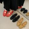 Fashion Luxury Hollow Gold Woven Ballet Flats Women Fashion Round Toe Buckle Brand Designer Shoes Comfortable Shallow Mary Jane Shoes