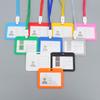1pcs New Name Credit Card Holders Women Men Bank Card Neck Strap Card Bus ID Holder Students Kids Identity Badge With Lanyard