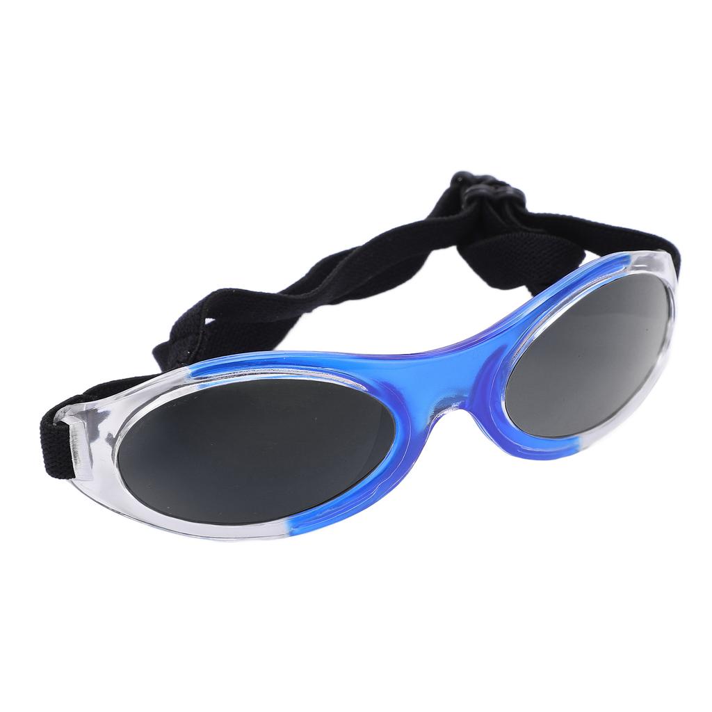Dog Sunglasses UV Protection Dog Goggles Eye Wear Protection with Adjustable Strap for Small DogBlue Gray