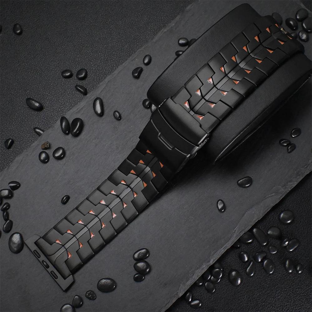 Luxury Titanium Alloy Band for Apple Watch Ultra 2 49mm Series 10 9 8 7 6 5 4 SE 46mm 45mm 44mm Quick Release 26mm Width Strap