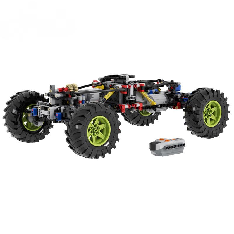 NOWY techniczny 4WD Off-road przedni układ zawieszenia MOC klocki części zestawy klocki RC modele samochodów dla dzieci chłopcy DIY