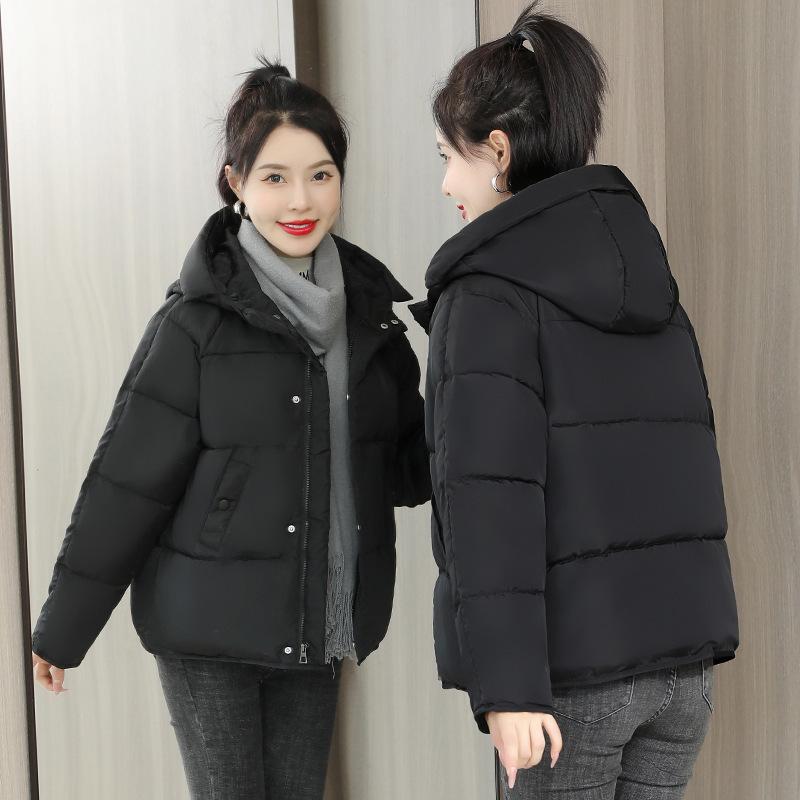 Winter Cotton-padded Clothes Women's Short Loose Bread Clothes Hooded Warm Winter Cotton-padded Clothes Women's Jackets Cotton-padded Jackets Tide