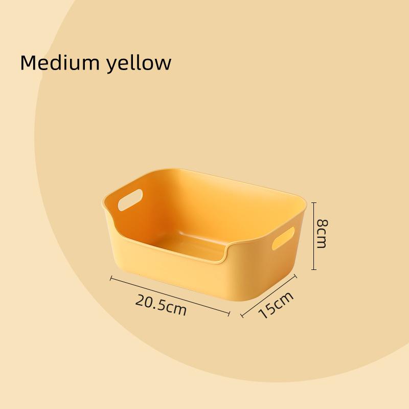 Desktop Storage Box Jewelry Lipstick Organizer Rectangle Plastic Food Container Glasses Makeup Case Toy Basket Home Supplies