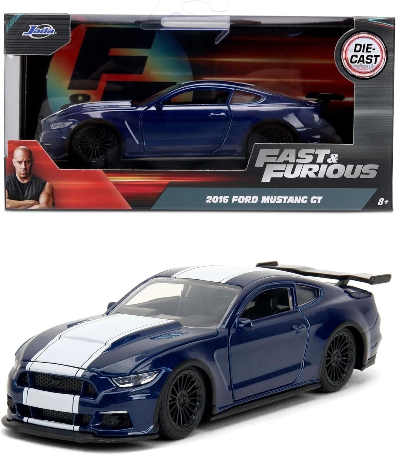 

JADA TOYS 1/32 Форсаж Ford Mustang GT 2016 Синий Литой Модель Автомобиля [Параллельный Импорт]