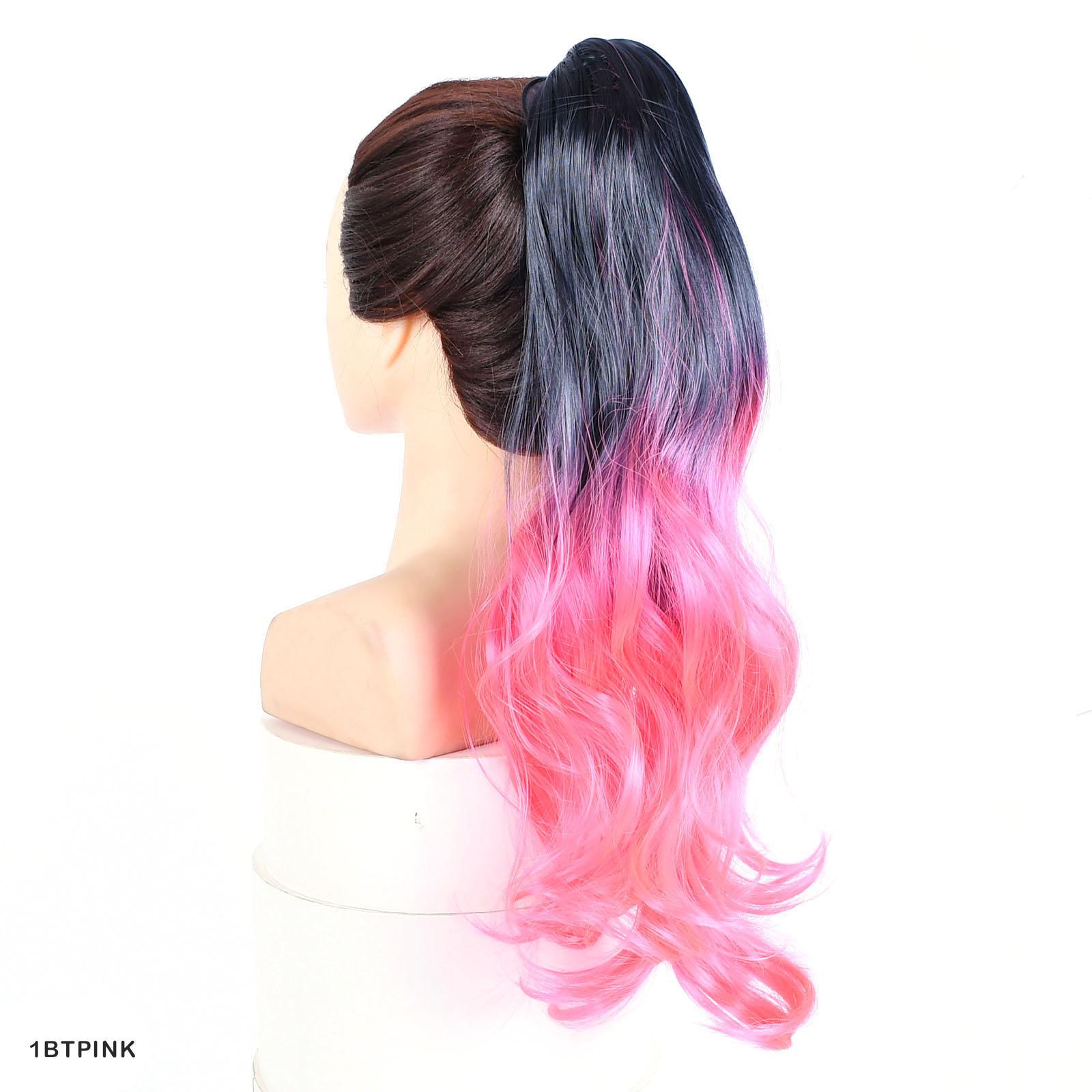 

Наращивание волос «конский хвост» Цвет омбре Длинные волнистые волосы Конский хвост Коготь на волосах Синий Розовый Фиолетовый Конский хвост Парик