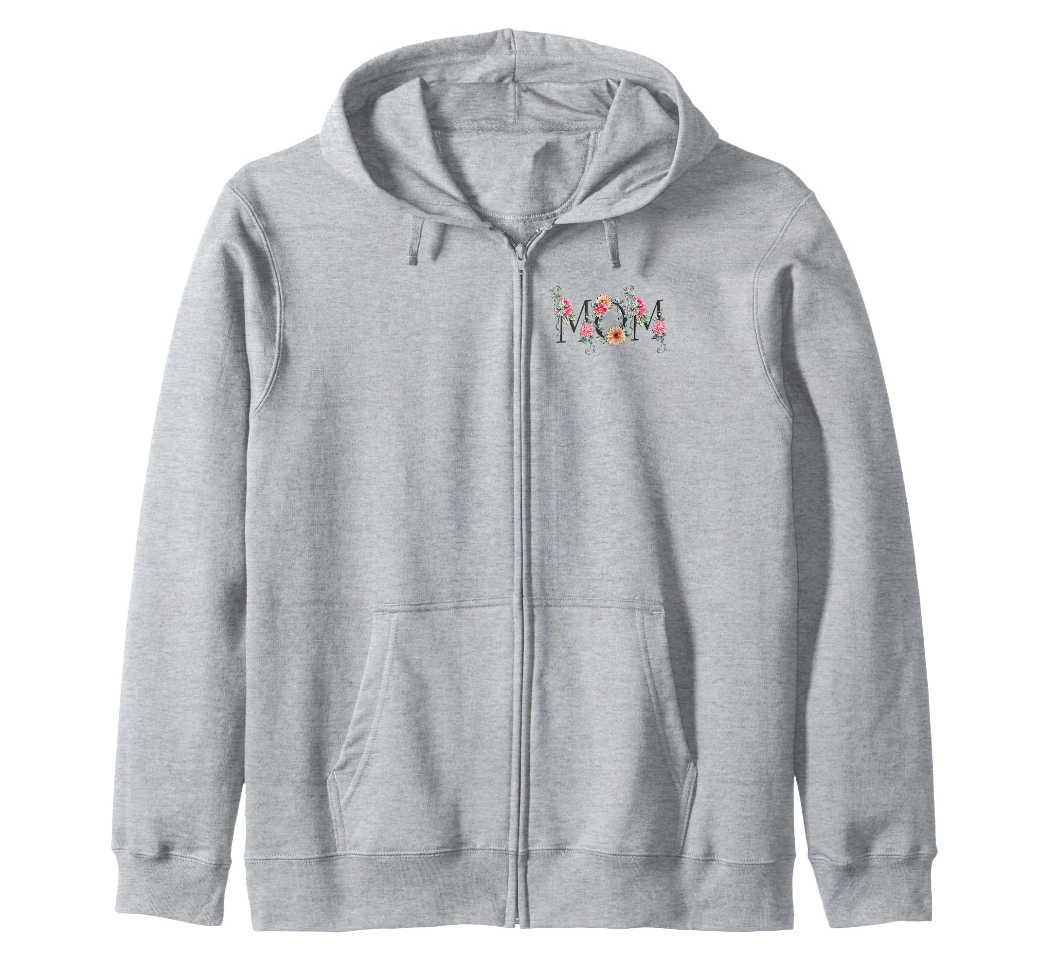 

Day Flower Zip Parka for Mom Mother s сірий колір