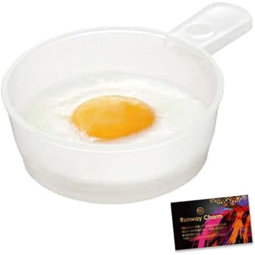 NEIGHBOR CLOWN Microwave Fried Egg Maker [Make Fried Eggs In the Microwave] Fried Egg Maker, Microwave Cookware, Grill, RC Sticker Included, Made In J