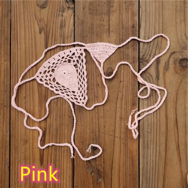Handmade Crochet Bikini Micro Briefs, 13 Colors - Sexy European American Style, All-Cotton Mini Swim Briefs.