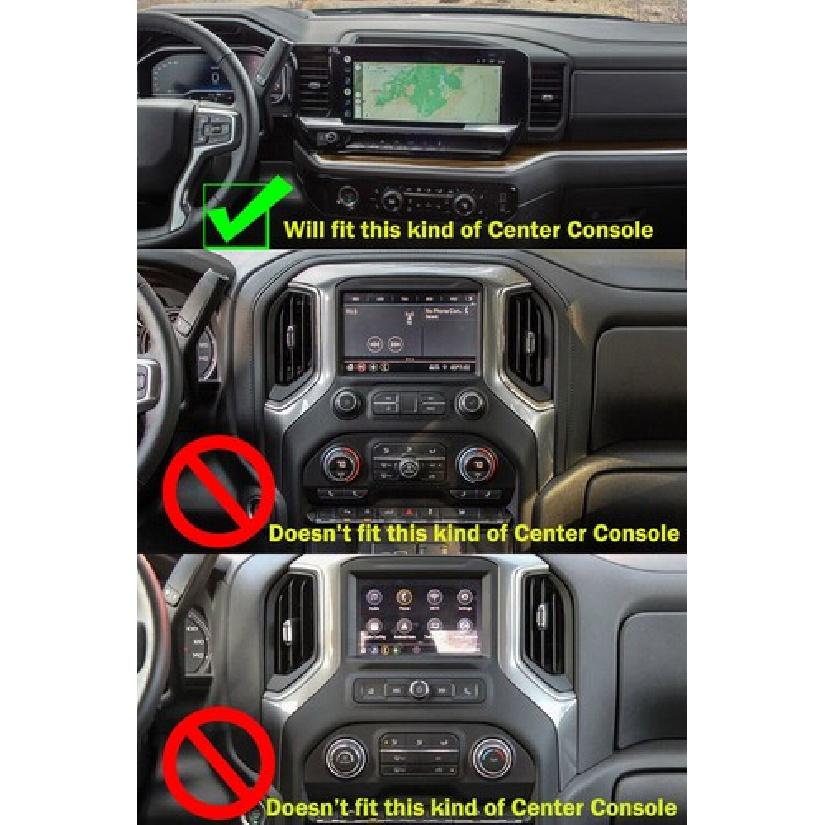 Center Control Headlight Radio AC Switch Knob  Ring Trim For 22+ Chevy Silverado