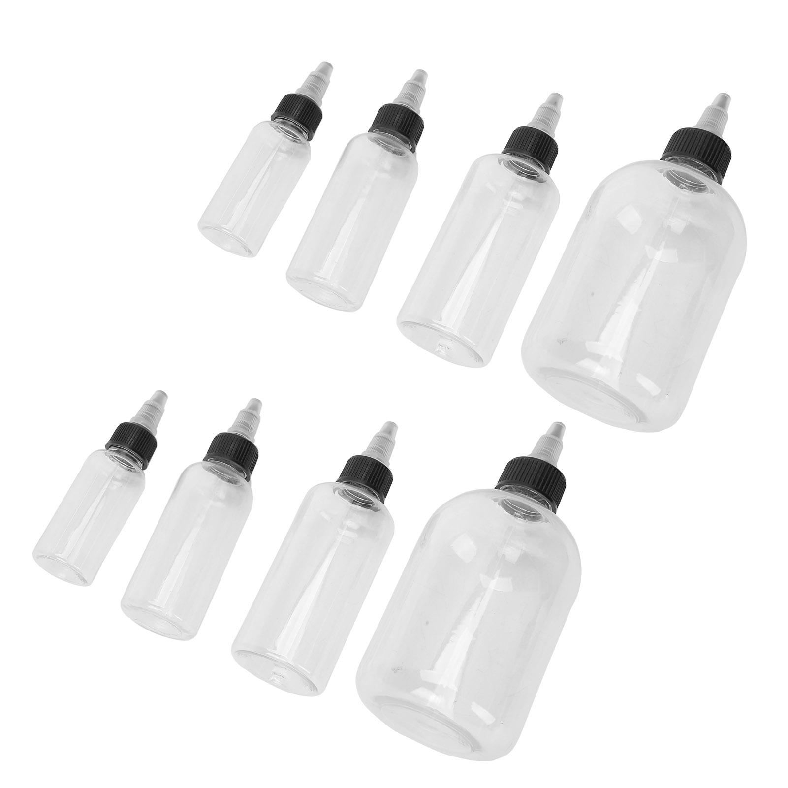 

Пустая бутылка для тату-краски ПЭТ Контейнер для пигмента Прозрачная закручивающаяся крышка Принадлежности для татуировки