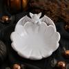 Bat Shape Snack Tray Halloween Candy Dish, 3D Printed Matte White PLA Unique Gift for Friends Bowl, Gothic Table Ornament Entryway And Coffee