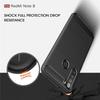 Coque Souple - Xiaomi - Redmi Note 8 - TPU - Fibre de Carbone - Texture Brossée Noir