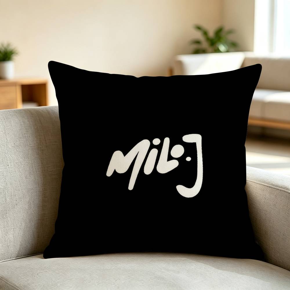 Latin Trap Milo J Musician Pillow Case Square Double-Sided Sofa Cushion Cover Bedroom Bedside Pillow