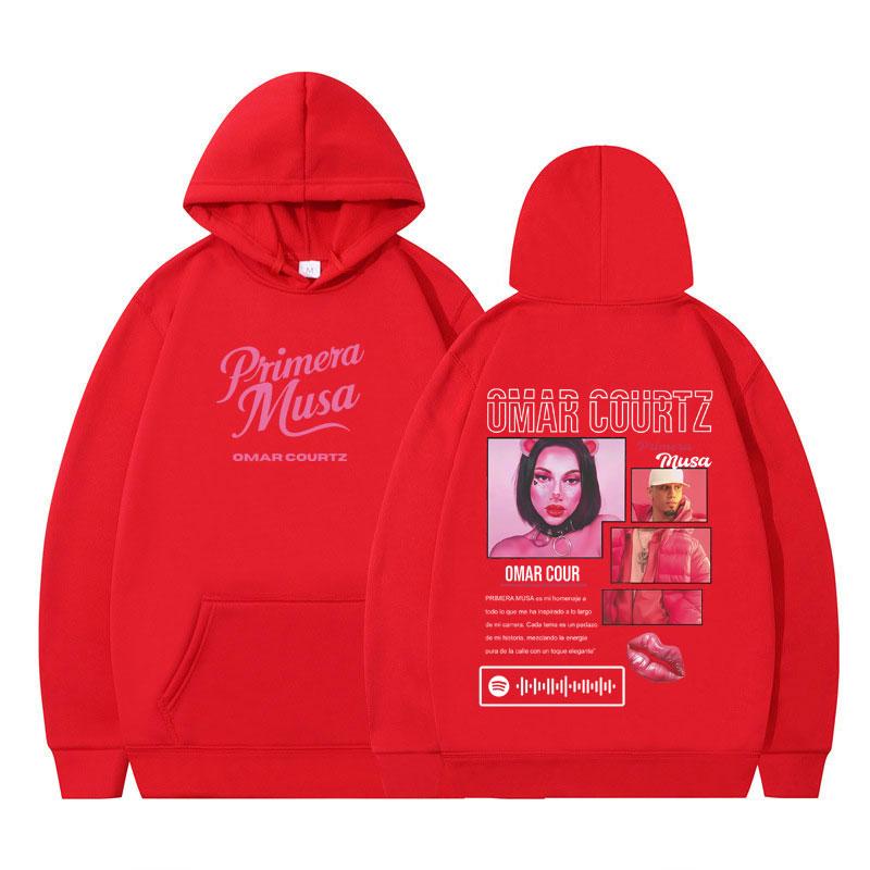 Rapper Omar Courtz Primera Musa 2025 Graphic Hoodie Men Women Hip-hop Pullover Comfort Streetwear Casual Aesthetic Sweatshirts